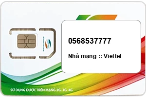 Sim Viettel 0568537777 