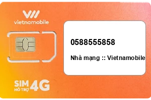 Sim Vietnamobile 0588555858 