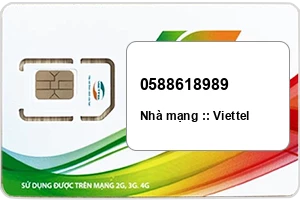 Sim Viettel 0588618989 