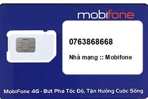 Sim Mobifone 0763868668 