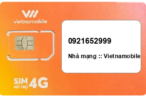 Sim Vietnamobile 0921652999 