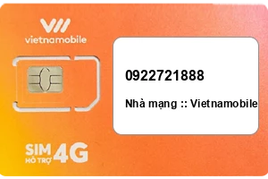 Sim Vietnamobile 0922721888 