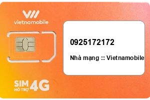 Sim Vietnamobile 0925172172 