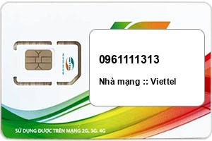 Sim Viettel 0961111313 
